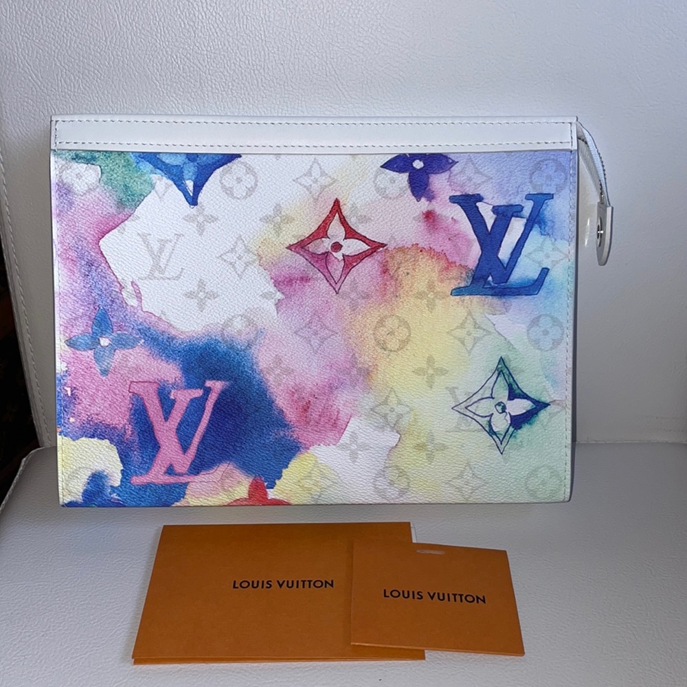 Louis Vuitton Voyage Monogram Watercolor Pochette MM Multicolor watercolor